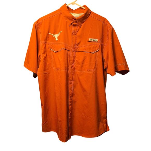 Columbia Other - Columbia PFG texas longhorns button down shirt